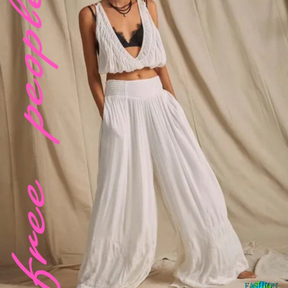NWT Free People Angie's Set / Ivory Size Small